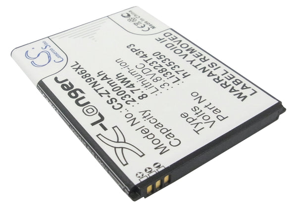Battery for ZTE N817 Prestige Grand X Sonata 3 Z833 Z828 Allstar Z832 Avid Trio Avid Plus Z818L Z777 V975 U988S Q802T Q801U Q801L N986 N9835 N9516 N9132 Midnight Pro Mid Night Pro Li3823T43P3h735350