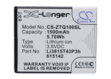Battery for ZTE Blade Q Mini NTZEZ667G3P4P Prelude 2 Whirl 2 Whirl II Z667 Z667G Z667T Zinger Li3815T43P3h615142 Li3815T43P3h615142-I