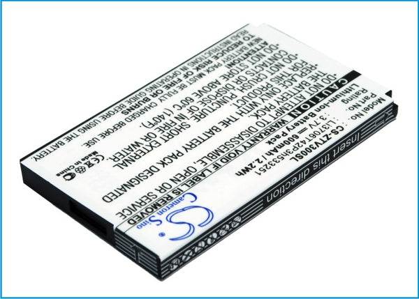 Battery for ZTE V190 V260 V270 V280 V290 V300 V617 V716 V717 Li3706T42P3h533251