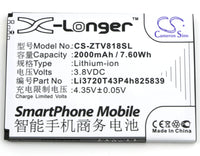 Battery for ZTE Blade Q Maxi Li3720T43P4h825839