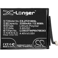 Battery for ZTE Nubia Z18 mini Dual SIM Nubia Z18 mini Dual SIM TD-LTE NX611J Z18 mini Li3933T44P6h766343