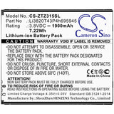 Battery for ZTE Blade Vantage 2 Z3153 Z3153VPP Li3820T43P4h695945